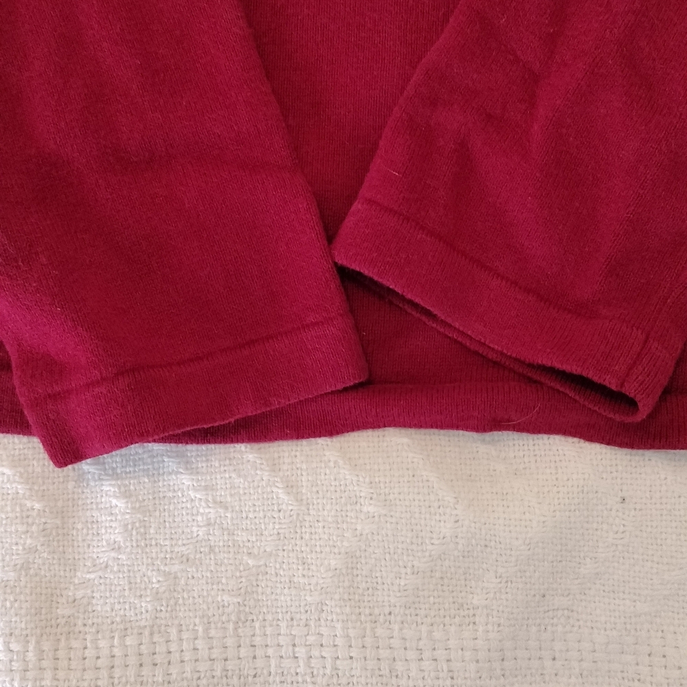 VTG Lauren Ralph Lauren Duck Hunter Intarsia Sweater Red cotton Medium - Picture 11 of 16